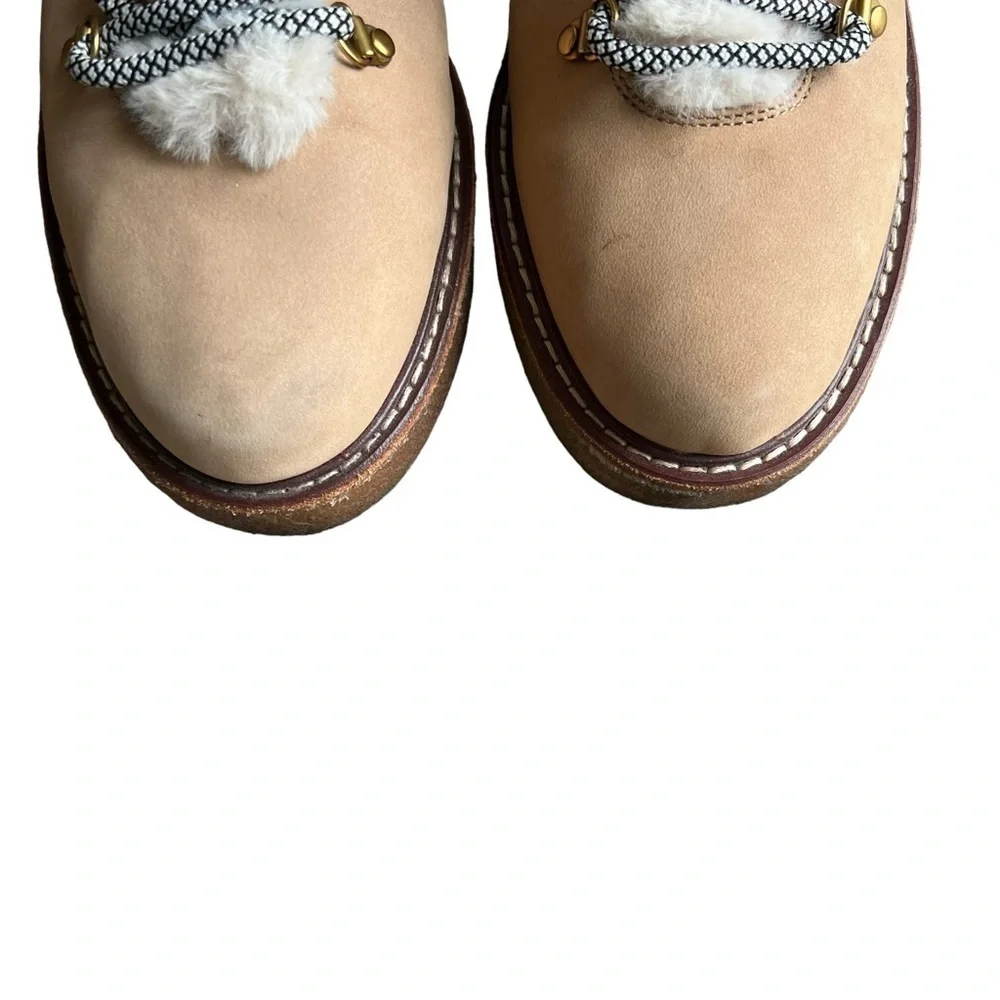 J. Crew - Winter Boots With Wedge Crepe Sole Fur Lined Sz 9
